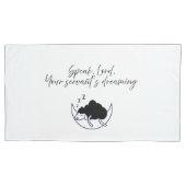 Christliches Kissen/sprechen Lord Dein Diener träu Kissenbezug (Vorderseite-Links)