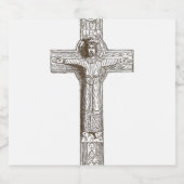 Christliches Klassikkreuz Bierflaschenetikett (Einzelnes Label)