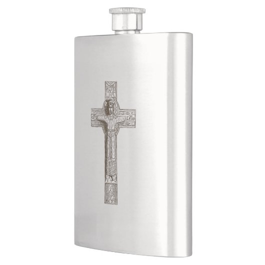 Christliches Klassikkreuz Flachmann (Links)