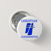 Christliches konservatives Party Button (Vorne & Hinten)