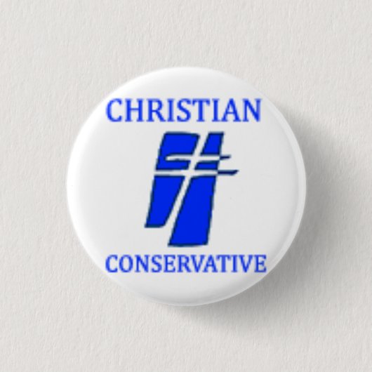 Christliches konservatives Party Button (Vorderseite)