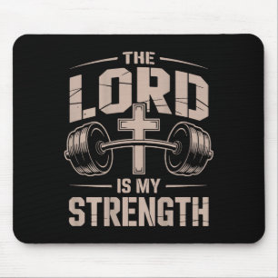 Christliches Krafttraining Der Herr ist meine Stär Mousepad