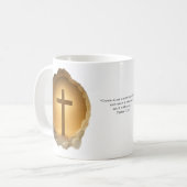 Christliches Kreuz 3D Kaffeetasse (Vorderseite Links)