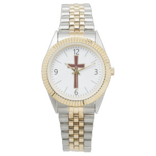 Christliches Kreuz Armbanduhr