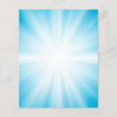 Christliches Kreuz auf blauem Hintergrund Flyer (Hinten)