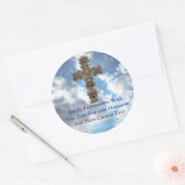 Christliches Kreuz auf schönen Sky Sticker (Umschlag)