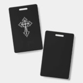 Christliches Kreuz Ausweis (Vorder- & Rückseite)