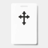 Christliches Kreuz Ausweis (Rückseite)