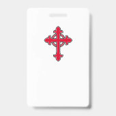 Christliches Kreuz Ausweis (Rückseite)
