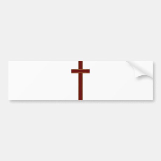Christliches Kreuz Autoaufkleber (Vorne)