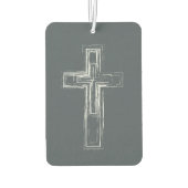 Christliches Kreuz Autolufterfrischer (Rückseite)