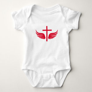 Christliches Kreuz Baby Strampler