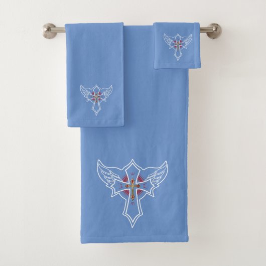 Christliches Kreuz Badhandtuch Set (Insitu)