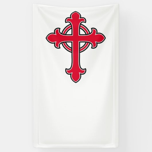Christliches Kreuz Banner (Vertikal)