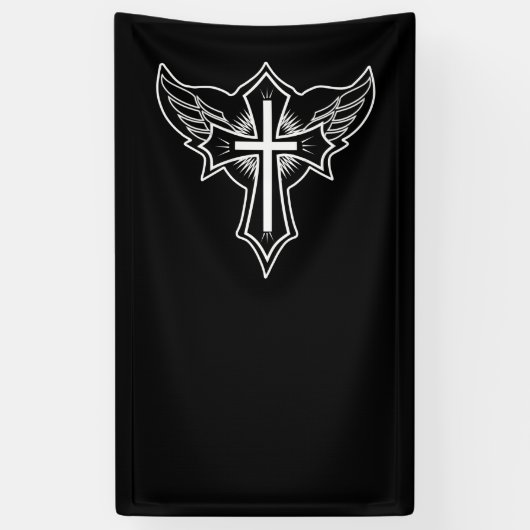 Christliches Kreuz Banner (Vertikal)