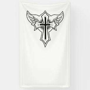 Christliches Kreuz Banner