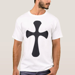 Christliches Kreuz blau T-Shirt