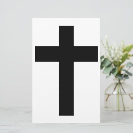 Christliches Kreuz Briefpapier (Stehend Vorderseite)