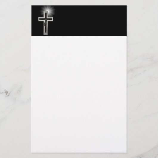 Christliches Kreuz Briefpapier (Vorderseite)