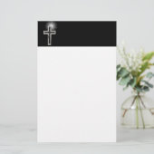 Christliches Kreuz Briefpapier (Stehend Vorderseite)