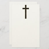 Christliches Kreuz Briefpapier (Vorne/Hinten)