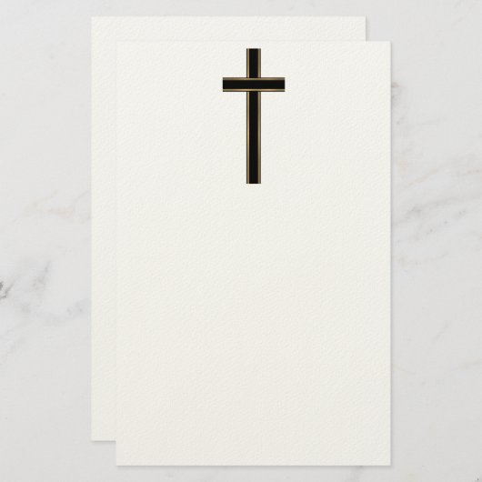Christliches Kreuz Briefpapier (Vorne/Hinten)