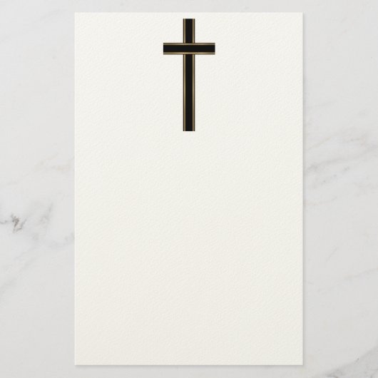 Christliches Kreuz Briefpapier (Vorderseite)