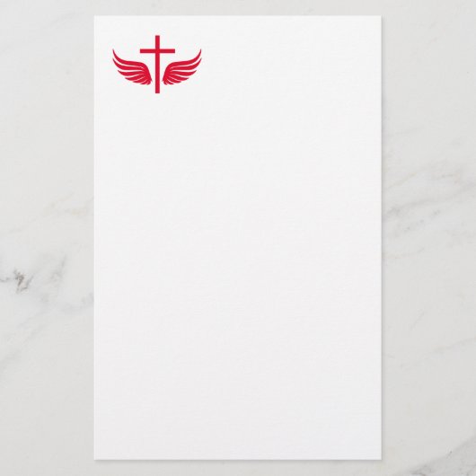 Christliches Kreuz Briefpapier (Vorderseite)