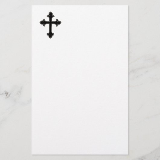 Christliches Kreuz Briefpapier (Vorderseite)