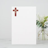 Christliches Kreuz Briefpapier (Stehend Vorderseite)