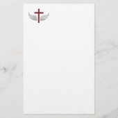 Christliches Kreuz Briefpapier (Vorderseite)