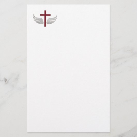 Christliches Kreuz Briefpapier (Vorderseite)