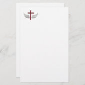 Christliches Kreuz Briefpapier (Vorne/Hinten)