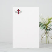 Christliches Kreuz Briefpapier (Stehend Vorderseite)
