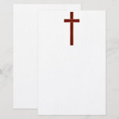 Christliches Kreuz Briefpapier (Vorne/Hinten)