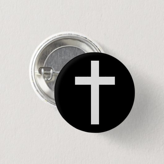 "CHRISTLICHES KREUZ " BUTTON (Vorne & Hinten)