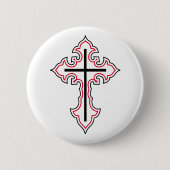 Christliches Kreuz Button (Vorderseite)