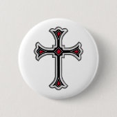 Christliches Kreuz Button (Vorderseite)
