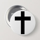 Christliches Kreuz Button (Vorne & Hinten)