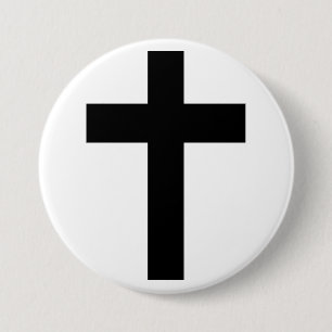 Christliches Kreuz Button