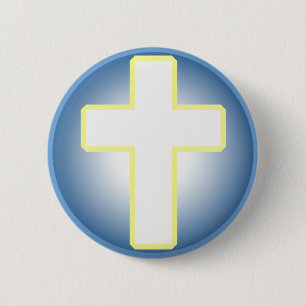Christliches Kreuz Button