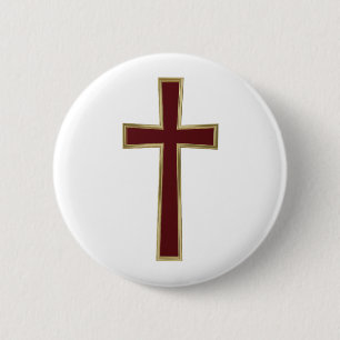 Christliches Kreuz Button