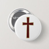 Christliches Kreuz Button (Vorne & Hinten)