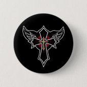 Christliches Kreuz Button (Vorderseite)