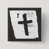 Christliches Kreuz Button (Vorderseite)
