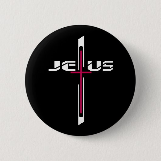 Christliches Kreuz Button (Vorderseite)