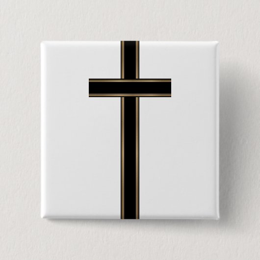 Christliches Kreuz Button (Vorderseite)