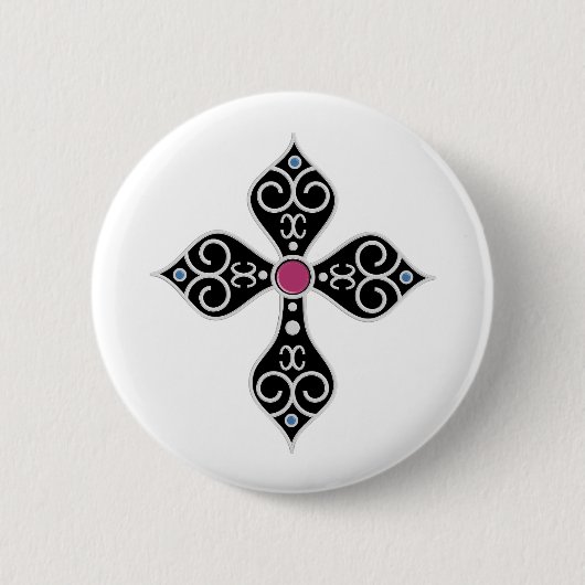 Christliches Kreuz Button (Vorderseite)