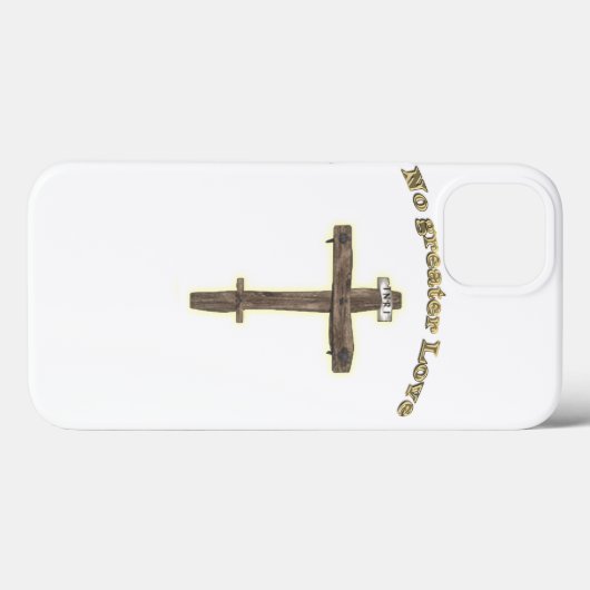 Christliches Kreuz Case-Mate iPhone Hülle (Rückseite (Horizontal))