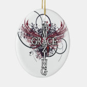 Christliches Kreuz der fantastischen Anmut Keramikornament (Rechts)